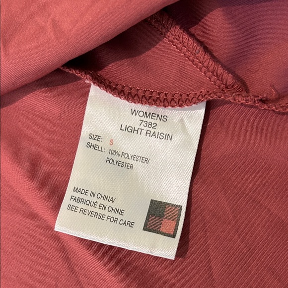 Light Raisin Button-Up Collared Blouse - Picture 3 of 4